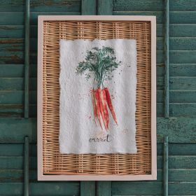 Framed Carrot Basket Art - Min of 2