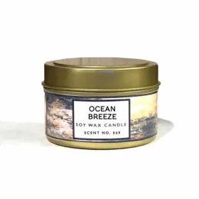 Ocean Breeze Scented Soy Wax Candle (size: 4oz)