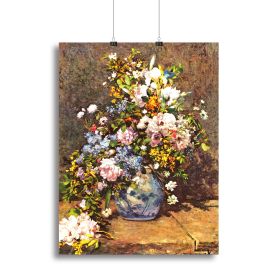 Still life with large vase by Renoir Canvas Print or Poster (Type: Poster Print, size: 24" x 16" / 60cm x 40cm (approx))