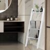 4-Tier Wall Leaning Ladder Shelf Stand